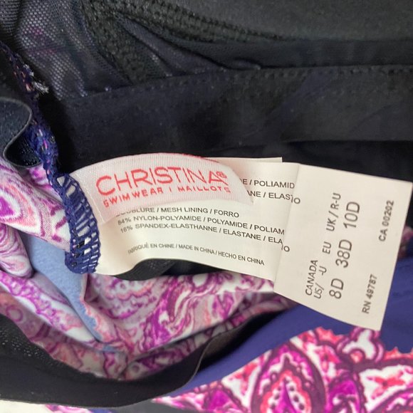 NWT Christina Mandala Heat Tankini Top Swimsuit - Picture 4 of 4